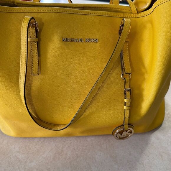 Michael Kors Handbags - Michael Kors Yellow Tote Bag purse